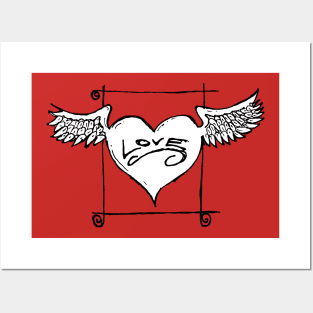 Love wings Posters and Art